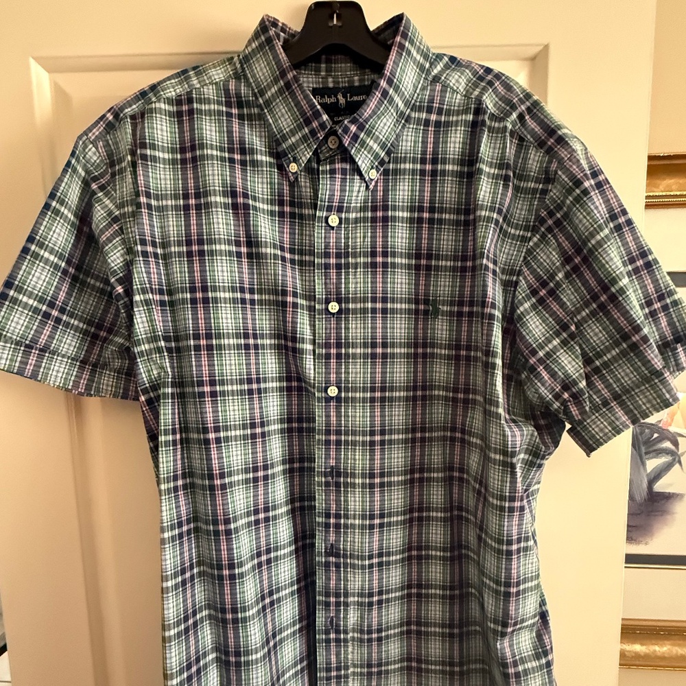 POLO RALPH LAUREN PLAID SS SHIRT